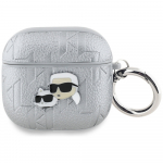 Karl Lagerfeld Monogram Karl & Choupette Head &uuml;mbris jaoks AirPods 4 - h&otilde;bedane