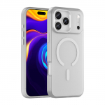 Magnetic Abrasive iPhone 17 Pro Case Compatible with MagSafe - Matte White