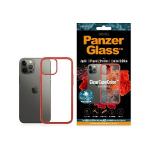 PanzerGlass ClearCase &uuml;mbris jaoks iPhone 12 Pro Max - l&auml;bipaistev and punane