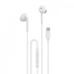 Dudao X3C In-Ear Juhtmega USB-C K&otilde;rvaklapid 1.2m - valge