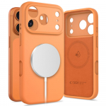 Tech-Protect Silicone MagSafe &Uuml;mbris jaoks iPhone 17 Pro - oranž