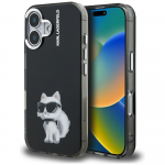 Karl Lagerfeld IML Aquarelle Choupette & Logo iPhone 16 &Uuml;mbris - must