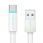 USAMS Laidas USB-C 3A YU Series 1m USB-C/USB-A baltas SJ732USB02 (US-SJ732)