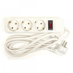 Extension cord 1.8m, 3 sockets, koos switch