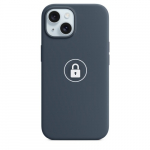 Telefono dėklas "Silicone Case v2" iPhone 15 / Storm Blue / su pakuote