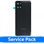 Galinis dangtelis, suderinamas su Samsung N770 Note 10 Lite / Aura juodas / (Service Pack)