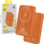 Blavec Power Bank 10000mAh BJ-04 Slim 13,5mm - Type C - 22,5W magnetic Magsafe 3 in 1 (PBBJ04-MC10O) orange glass