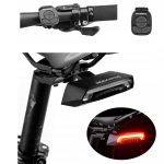 Rockbros LKWD-R1 tagumine jalgrattatuli laseriga ja kaugjuhtimispuldiga + Micro USB - USB-A kaabel - must