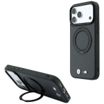 BMW Kevlar &uuml;mbris seadmele iPhone 18 Pro Max / 17 Pro Max, 360&deg; r&otilde;ngastoega, MagSafe-&uuml;hilduv &ndash; tumehall