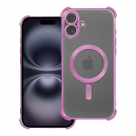 &Uuml;mbris ANTISHOCK ELECTRO jaoks IPHONE 16 Plus compatible with MagSafe roosa