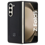 Mercedes Leather Urban &uuml;mbris jaoks Samsung Galaxy Z Fold 5 - must