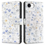 Tech-Protect Wallet &Uuml;mbris jaoks iPhone 16e - Daisies with Leaves