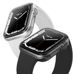 Uniq Glase korpus Apple Watch 7 41mm jaoks 2 tk - l&auml;bipaistev ja hall