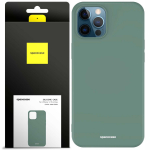 Spacecase silikoninis dėklas iPhone 12 Pro Max tamsiai žalias