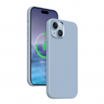 Crong Color Cover LUX Magnetic &uuml;mbris seadmele iPhone 15 Plus, MagSafe'iga &uuml;hilduv, sinine