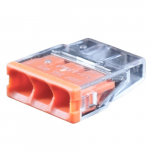 Juhtmete &uuml;hendusklamber, 3x 0.5-2.5mm&sup2;, 24A, 450V, 100 tk