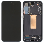 Ekranas Samsung S916 S23+ 5G su lietimui jautriu stikliuku ir rėmeliu Phantom Black originalus (used Grade C)