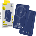 Blavec Power Bank 10000mAh BJ-04 Slim 13,5mm - Type C - 22,5W magnetic Magsafe 3 in 1 (PBBJ04-MC10N) navy glass