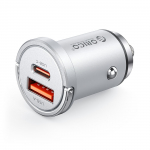 Orico MiniRing Pro 45W USB-A + USB-C autolaadija - h&otilde;bedane
