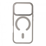 COLOR EDGE MAG COVER magnetinis dėklas telefonui, suderinamas su MagSafe, skirtas IPHONE 17 Pro, titano pilkas