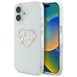 Guess IML Heart &Uuml;mbris jaoks iPhone 16 plus - l&auml;bipaistev