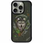 NIMMY &uuml;mbris WOLF compatible with MagSafe jaoks IPHONE 16 Pro dark hall