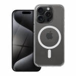 Dėklas skirtas iPhone 15 PRO Forcell F-Protect Clear Hybrid Premium suderinamas su Magsafe skaidrus