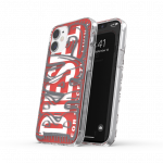 DIESEL Skaidrus dėklas Snap IPHONE 12 MINI raudonas