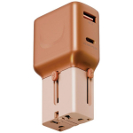 Tinklo įkroviklis Energea TravelGo Adapter 35 USB-A/USB-C 35W oranžinis