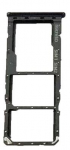 SIM kortelės laikiklis Samsung A505 A50 2019 Prism Crush Black originalus (service pack)