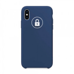 Dėklas "Silicone Case" skirtas iPhone X / Blue Cobalt / su įpakavimu