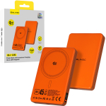 Blavec Power Bank 10000mAh BJ-05 Ultra Fast 16mm - Type C - Qi2.2 25W + PD 45W magnetic induction Magsafe 2 in 1 (PBBJ05-QI22MC10O) orange aluminum