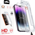 Tel Protect Dust-Free Easy Fit Full Glue 6D karastatud klaas Iphone 14 Pro Max must