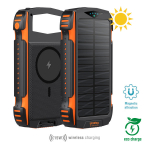 4smarts TitanPack UltiMag vastupidav p&auml;ikesepaneeliga akupank, 20 000 mAh &ndash; must ja oranž
