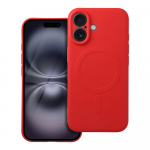 SILIKONINIS MAGNETINIS DĖKLAS suderinamas su MagSafe IPHONE 16 raudonas