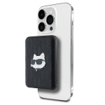 Karl Lagerfeld Powerbank induktiivne KLPB5FPGKSCHHK 16W 5000mAh must/must Choupette Head Pin MagSafe