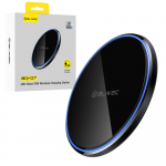 "Blavec" indukcinis įkroviklis BQI-07 Qi 15W "UniCharge" (BQI07-QIB), juodas stiklas