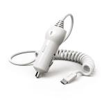 HAMA Automobilinis įkroviklis MICRO USB 12V 2.4A (baltas)
