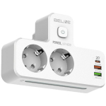 Listwa zasilająca Beline                 z podświetleniem LED 2xUSB-A/USB-C/2xAC biały