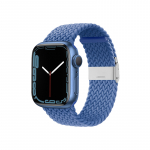 Crong Wave Band punutud rihm Apple Watch 38 / 40 / 41 / 42 mm kellale, sinine