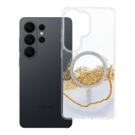 MagSafe'iga &uuml;hilduv Golden &uuml;mbris Samsung S26 ULTRA, valge