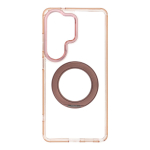 Case for Samsung S26 Ultra Frame Circle Stand compatible with MagSafe gold