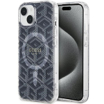 GUESS &uuml;mbris jaoks IPHONE 15 Plus compatible with MagSafe GUHMP15MHGCUSTGK (IML GCUBE) must