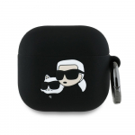 Karl Lagerfeld Silicone Karl&Chaupette Head 3D &Uuml;mbris jaoks AirPods 4 - must