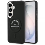 Karl Lagerfeld dėklas Embossed Ring RSG Logo MagSafe Samsung Galaxy S26 juodas