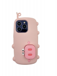 Dėklas 3D PIG SU IPHONE 16 PRO STAND