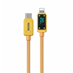 WEKOME WDC-08 Vanguard Series USB-C&ndash;Lightning laadimis- ja andmekaabel, 1 m, PD 20 W, kuldne