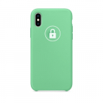 Dėklas "Silicone Case" skirtas iPhone X (XS) / Spearmint / su įpakavimu