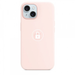 Telefono dėklas "Silicone Case v2" iPhone 15 Plus / Light Pink / su pakuote