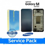 LCD ekraan &uuml;hilduv Samsung M356 M35 5G must raamiga (Service Pack)